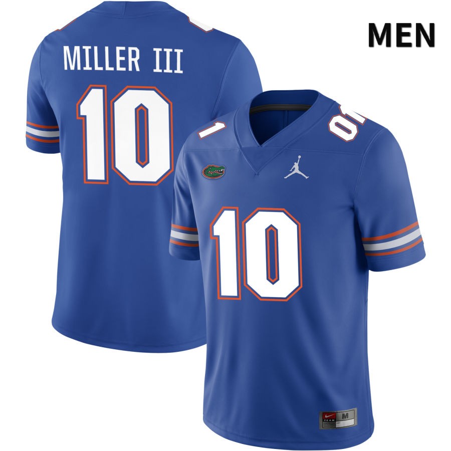 NCAA Florida Gators Jack Miller III Men's #10 Jordan Brand Royal 2022 NIL Stitched Authentic College Football Jersey GSH6664LA